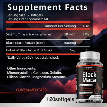 Black Maca – Natural Energy & Stamina Boost