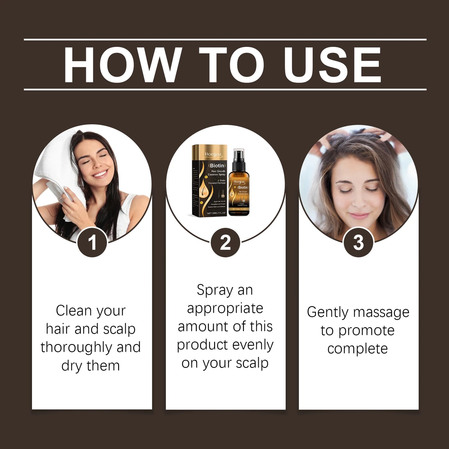 Ginger Oil For Hair Growth Serum Repair Damaged Hair Improve Hair Thinning Frizziness Reduce Split End Hair Loss Treatment Spray