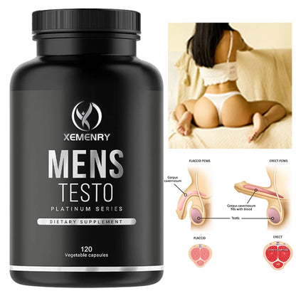 Men's Supplements - Reduces Fatigue, Enhances Male Function, Supports Muscle Growth, Vascular Function and Energy