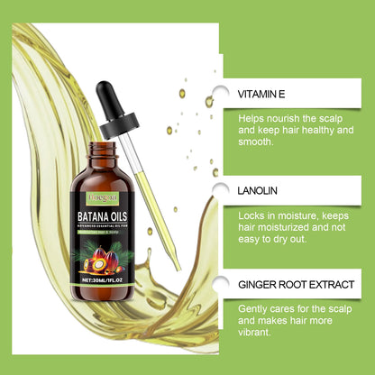 Batana Oil for Hair Growth Revitalizing Strengthening Nourish Damaged Hair Scalp Treatment Add Volume Thicker Stronger Hair Care