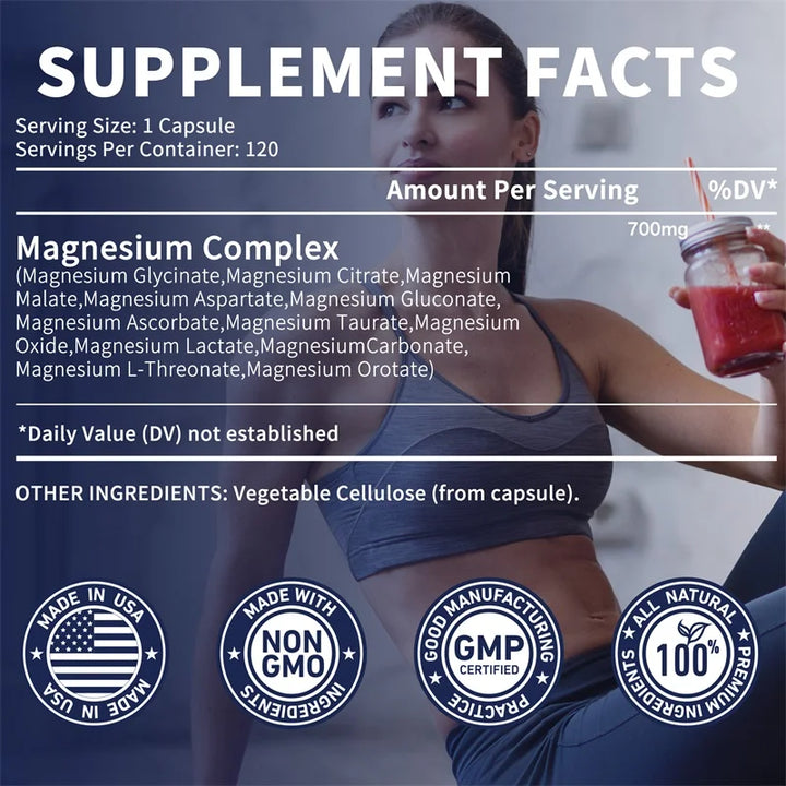 Magnesium for Muscle & Nerve Support