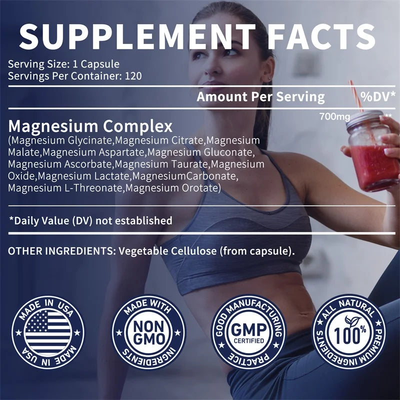 Magnesium for Muscle & Nerve Support