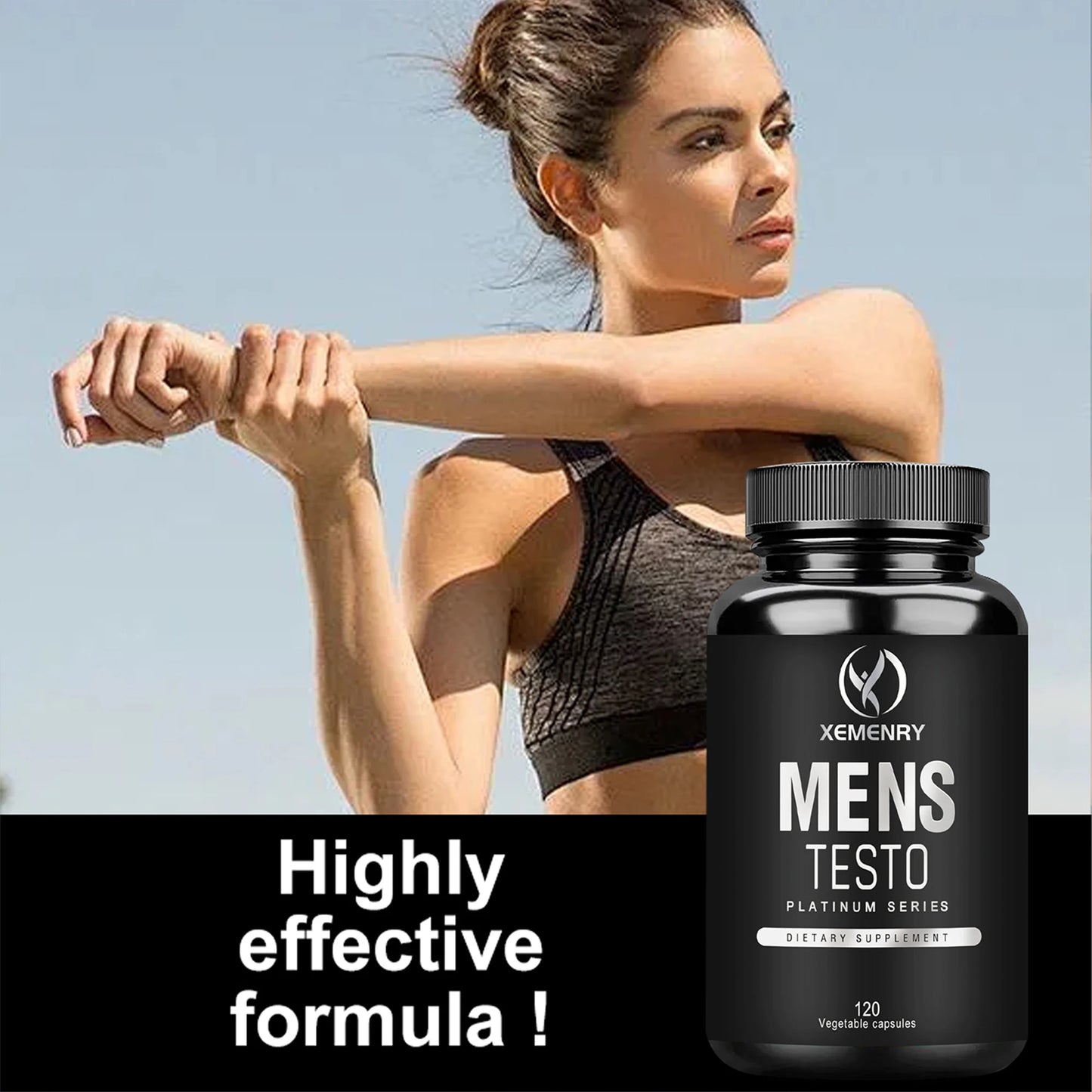 Men's Supplements - Reduces Fatigue, Enhances Male Function, Supports Muscle Growth, Vascular Function and Energy