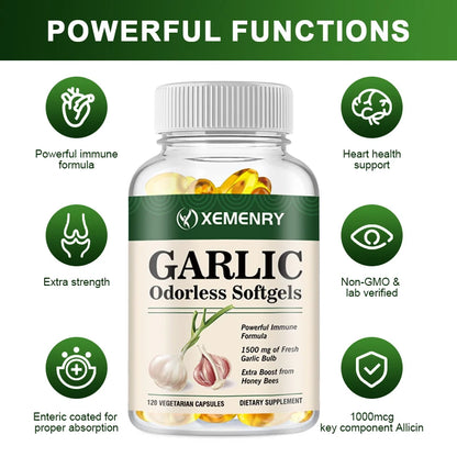 Garlic Capsules – Odorless Formula