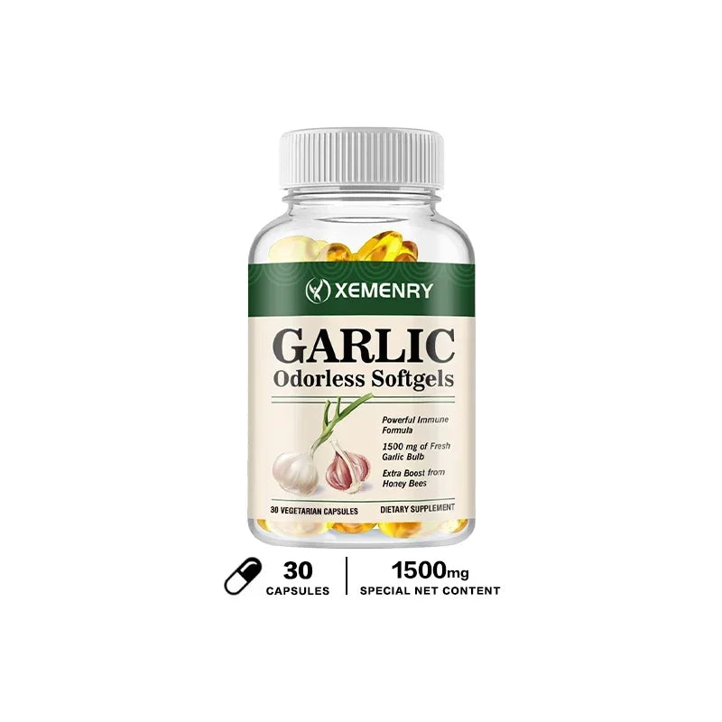 Garlic Capsules – Odorless Formula