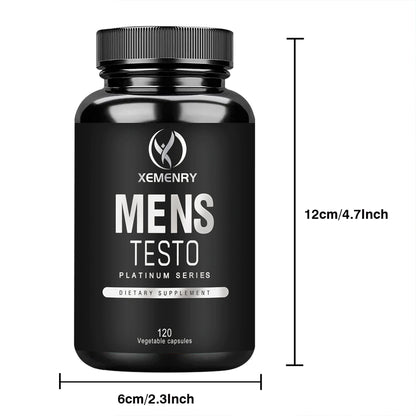 Men's Supplements - Reduces Fatigue, Enhances Male Function, Supports Muscle Growth, Vascular Function and Energy
